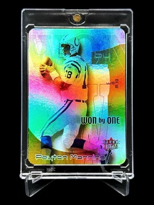 2000 Fleer Ultra PEYTON MANNING “Won by One” GOLD REFRACTOR HOLO 1 of 10🔥RARE🔥 - Image 1 of 4