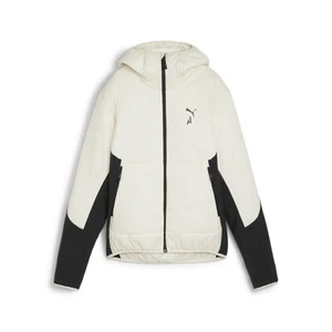 PUMA Seasons Hybrid Primaloft Full Zip Jacket Womens White Casual Athletic Outer - Picture 1 of 2