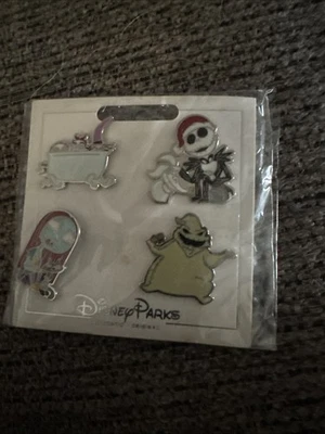 Juego de 4 prendedores 2018 Walt Disney Pesadilla antes de Navidad Jack Skellington NUEVO Foto 1 de 2