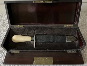 California Gold Rush Era Cased Bowie Knife Made By F Peck Of San Francisco - Picture 1 of 5