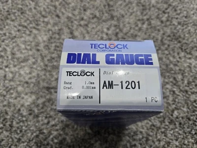 Teclock AM1201 表盘跌落指示器范围,0-100-0 读数,0.0010 毫米渐变,全新 — 第 1/2 张图片