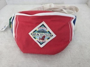 Disney's Beach Club Resort Fanny Pack Cross Body Bag 2 Zippers Adjustable Straps - Picture 1 of 10