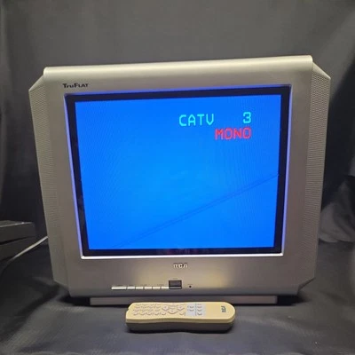 RCA Truflat 14 inch CRT TV 14F512T Retro Gaming TV With remote Tested - Image 1 of 4