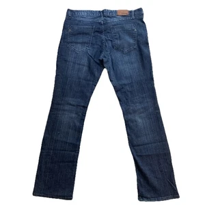 Express Jeans Damen Größe 10 Blau Denim Dunkle Waschung Stretch 33x31 - Bild 1 von 11