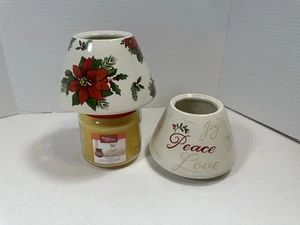 2 adornos navideños de velas grandes sin marca y vela de vainilla BH&G 14,5 OZ - Imagen 1 de 5