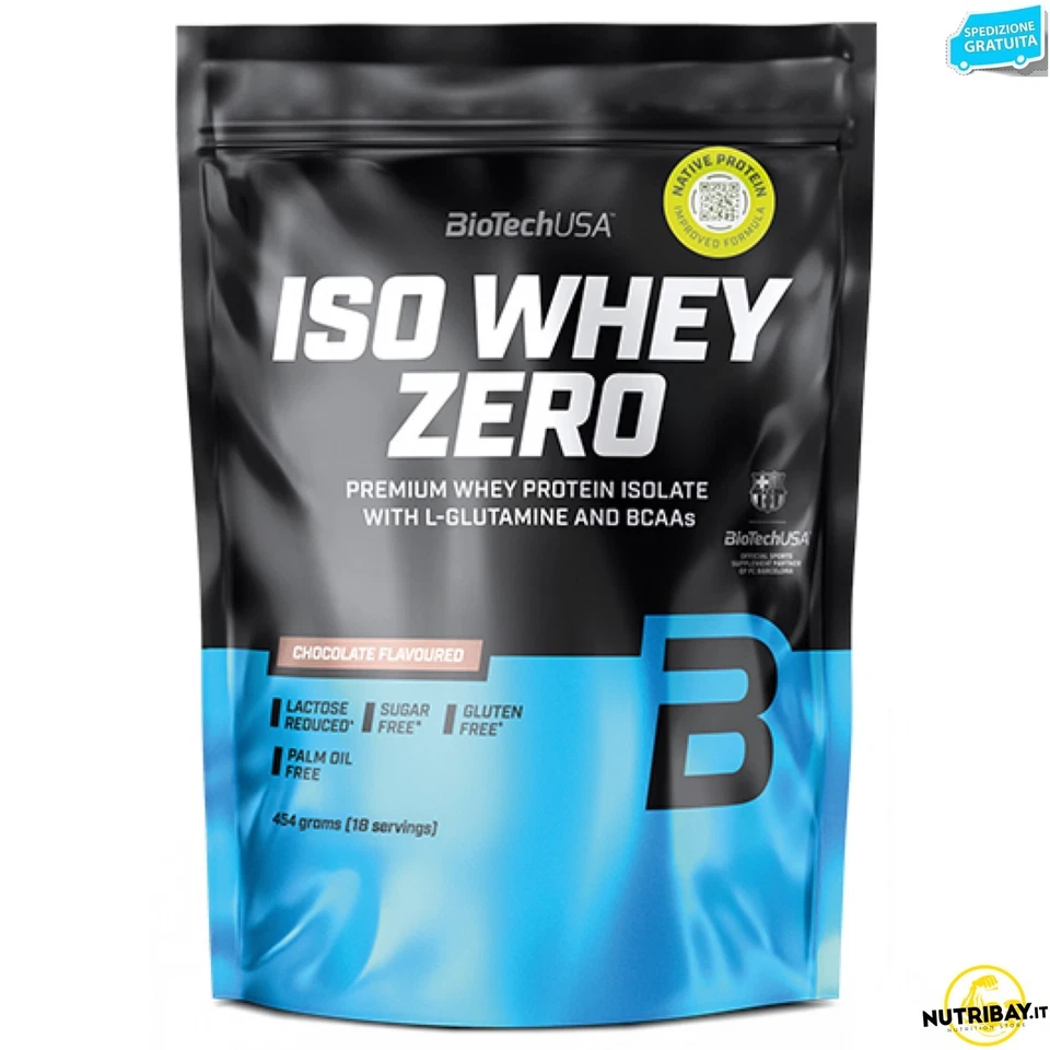 Biotech Usa Iso Whey Zero - 454 gr Proteine isolate zero zuccheri - Immagine 1 di 1