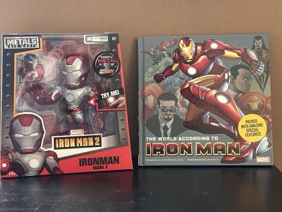 Figura de metal fundido a presión Marvel Iron Man Mark V y el mundo según Iron Man Foto 1 de 4