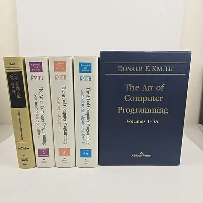 The Art of Computer Programming Volumes 1-4A Boxed Set by Donald Knuth Clean - Image 1 of 4