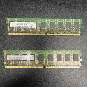 Server: Hynix 2GB(2X1GB) PC2-6400 DDR2-800MHz ECC Unbuffered CL6-6-6 240Pin DIMM - Picture 1 of 3
