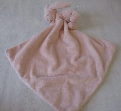 little Jellycat Pink Bashful Bunny Rabbit Lovey Security Blanket Plush Baby Toy - Image 1 of 3