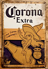 Corona Extra Beer Advert Vintage Style Retro Metal Sign, Bar Pub Man Cave Shed