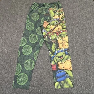 Teenage Mutant Ninja Turtles Pajama Pants Bottoms Boys Medium Green - Picture 1 of 12