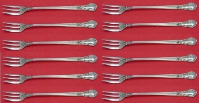 Juego de 12 tenedores de ostras de cóctel de plata esterlina Chantilly by Gorham de 5 1/2" Foto 1 de 3