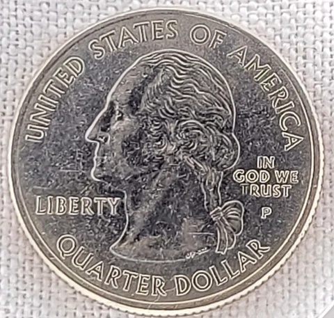 2005-P Kansas State Quarter "IN GOD WE RUST" Strike Through Grease Error Cover