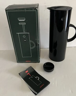 STELTON Erik Magnusson 1L Black Vacuum Jug - NEW IN BOX - Image 1 of 4
