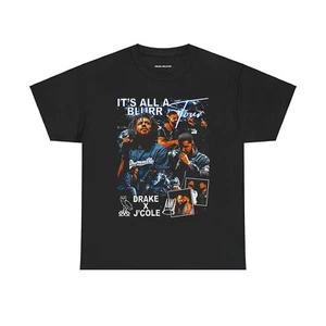 Big As The What Tour Merch | Cole & Drake Together T-shirt Heavy Cotton Quality - Picture 1 of 16
