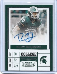 Boleto universitario Riley Bullough 2017 Panini Contenders autografiado novato #284 - Imagen 1 de 2