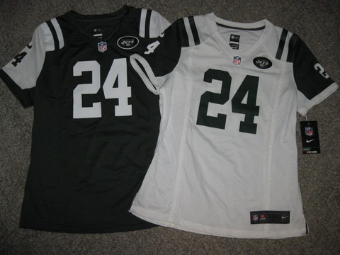 Darrelle Revis New York Jets Womens Nike Game Jersey (Home Green and Road White) Cover