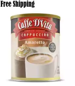 Caffe D'Vita Amaretto Cappuccino 1 lb. can (16 oz.) Free Shipping - Picture 1 of 4
