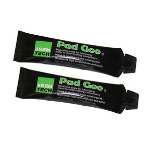 2X BREMTECH PAD GOO ANTI SQUEAL BRAKE LUBRICANT NOT COPPER GREASE PG10X2