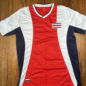 Tactics Costsa Rica National Team Soccer Jersey Russia 2018 Olympics L Large - Picture 1 of 17