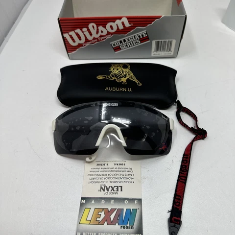 Rare Wilson Collegiate Series Protective Eyewear Glasses Auburn Tigers Cover