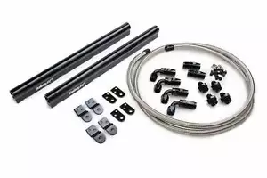 LS Hi-Flow Fuel Rail & Hose & Fittings Fits LS1/LS2/LS3/LS6/L99 intakes -534-210 - Foto 1 di 4