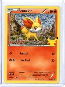 2021 Pokemon TCG 25th Anniversary McDonald's Fennekin HOLO 14/25 - Picture 1 of 2