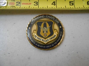 RARE COMMAND CHAPLIN AIR FORCE RESERVE MILITARY CHALLENGE COIN USAF CORPS - Picture 1 of 3