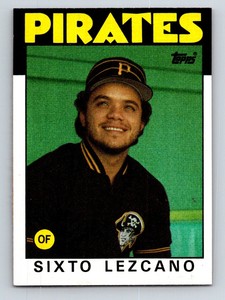 1986 Topps Sixto Lezcano Pittsburgh Pirates #278