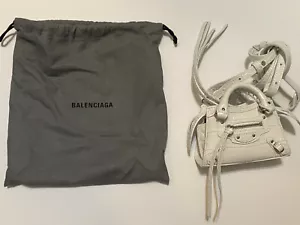 Balenciaga Neo Classic Super Nano Croc-Embossed Leather Shoulder Bag Women's - Picture 1 of 7