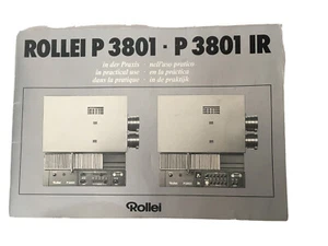 ROLLEI P 3801 IR TWIN LENS DIAPROJEKTOR BEDIENUNGSANLEITUNG BOOKLET 6 Sprachen - Bild 1 von 5