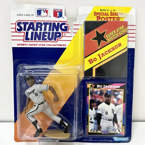 Bo Jackson Starting Lineup 1992 Poster Collector Card Baseball Chicago White Sox Cover