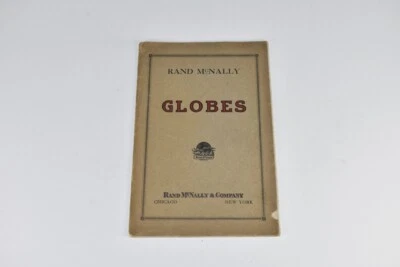 Antigo Rand McNally Biblioteca Escolar Globo Catálogo Raro Suporte de Mesa Piso Pendurado - Imagem 1 de 4