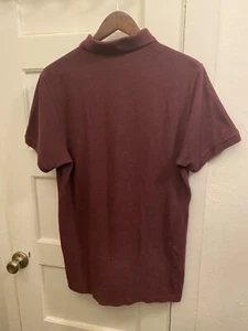Aeropostale A87 Pique Maroon Polo Shirt Short Sleeve Men’s Jr’s Size Large - Picture 1 of 12