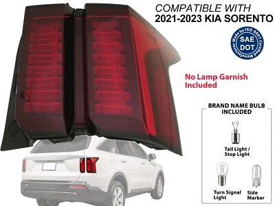 Lanterna traseira externa para 2021 2022 2023 Sorento S LX EX passageiro lateral 92420R5000 - Imagem 1 de 4