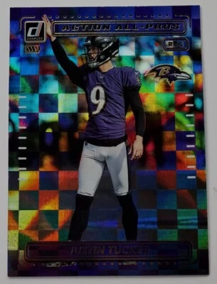 2022 Donruss Action All-Pro Justin Tucker Baltimore Ravens AP-20 - Image 1 of 2
