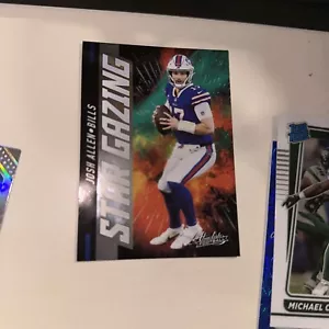 Josh Allen 2021 Absolute Football Star Gazing #SG4 Buffalo Bills Insert - Picture 1 of 3