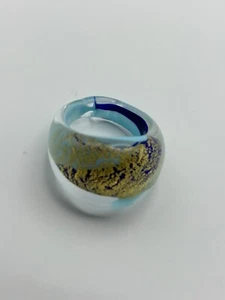 VENETIAURUM Made in Italy Ring Made of Murano Glass. (J10) - Picture 1 of 2