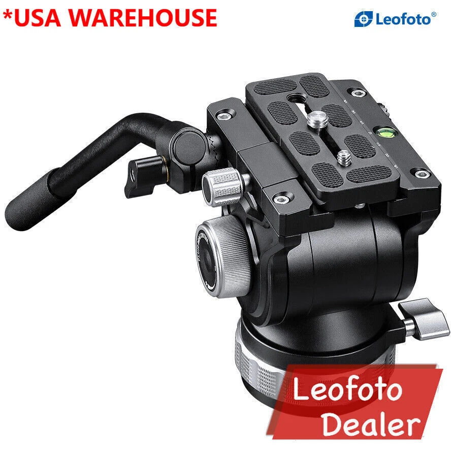 Leofoto BV-15 70mm Fluid Video Head with PU-100D 100x38mm QR Plate | Arca - Image 1 of 4