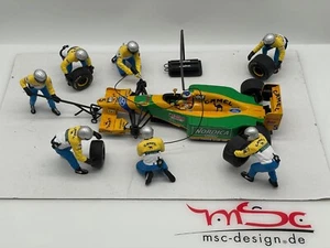 Diorama pit stop 1:18 Schumacher Benetton B193 trasformazione - Foto 1 di 14