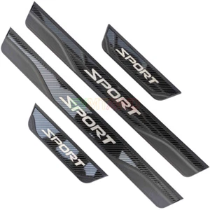 For Ford Bronco Sport 2023 Carbon Car Door Sill Scuff Plate Protector Cover Trim - Picture 1 of 6