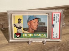 1960 Topps Ernie Banks Chicago Cubs Baseball Card #10 PSA 4 VG-EX HOF