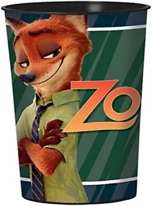 1 DISNEY ZOOTOPIA REUSABLE FAVOR CUPS Birthday Party Supplies NEW - Picture 1 of 1