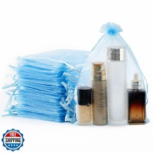 Meowoo 100 Stück Organzabeutel, 8x12 Zoll kleine Netzbeutel Kordelzug, Netz Geschenktüten - Bild 1 von 5