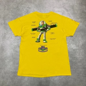 Vintage Disney Pixar Toy Story Buzz Lightyear T-Shirt L gelb USA Made - Bild 1 von 10