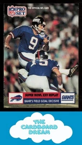 Bahr's Field Goal Decisive 1991 Pro Set #53 New York Giants - Picture 1 of 2