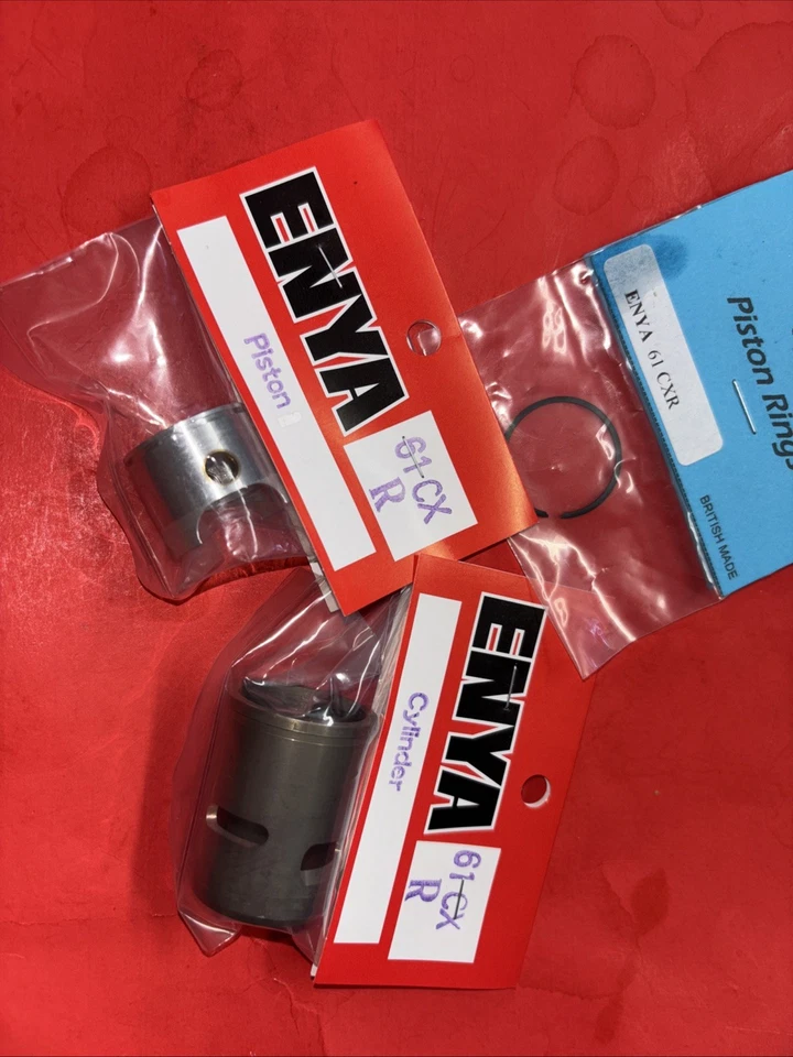 ENYA .61 CX SIDE EXHAUST PISTON,SLEEVE & RING ASSY NIP - Image 1 of 2