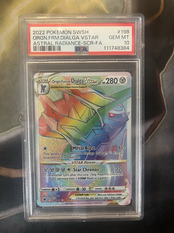 Origin Forme Dialga VSTAR - (Secret) 198/189 Swsh10: Astral Radiance Holo PSA 10 - Image 1 of 2