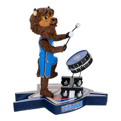 RUMBLE the BISON Oklahoma City OKC Thunder Mascote Halftime Show Bobblehead Novo na caixa! - Imagem 1 de 2